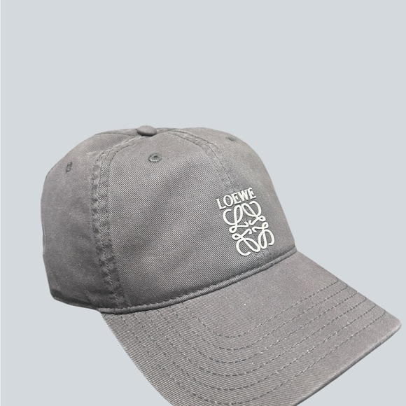 Loewe Accessories - Loewe Gray Baseball Cap with White Anagram Logo